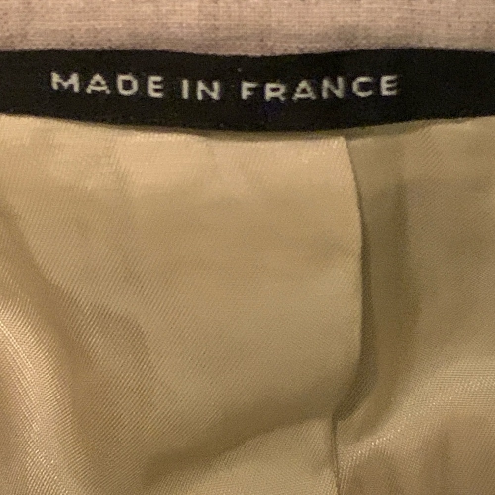 Vintage Yves Saint Laurent Grodins Blazer Taupe Designer Sport Coat Neutral - Picture 6 of 7